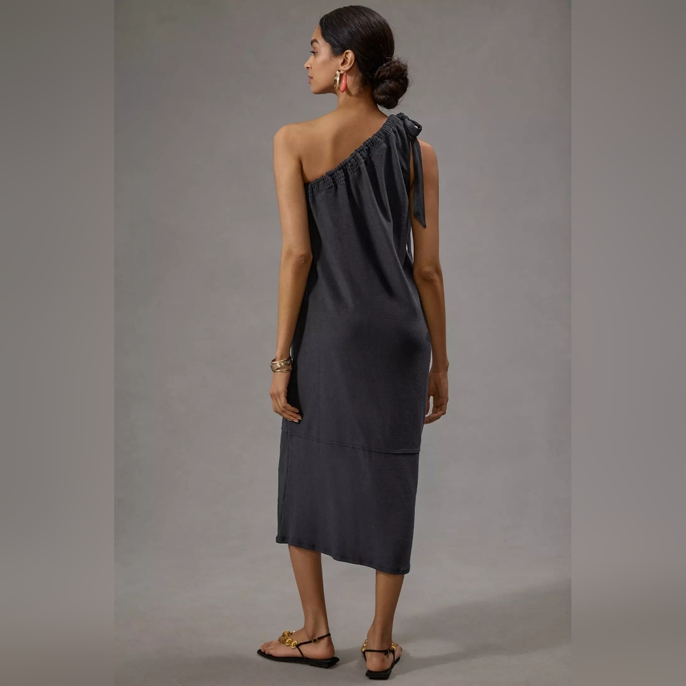 Daily Practice by Anthropologie Ruched One-Shoulder Mini Dress Size L - Picture 6 of 15
